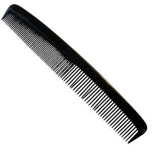 Vintage Pocket Purse Comb black Made in USA 80s‎ plastic Unbreakable